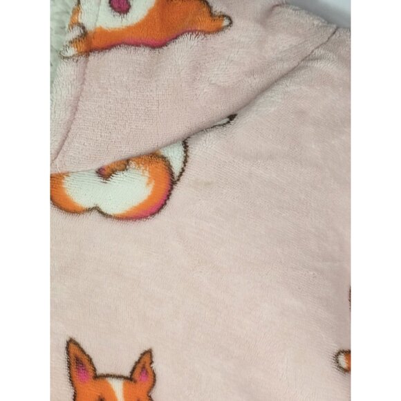 THE OODIE Adult Oversized Hoodie Blanket Fleece Sherpa Corgi Dog Print- ONE SIZE - Picture 4 of 16